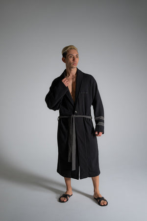 CRONOS ROOM ORGANIC ROMING GOWN【BLACK】