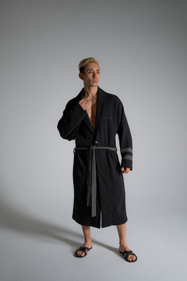 CRONOS ROOM ORGANIC ROMING GOWN【BLACK】