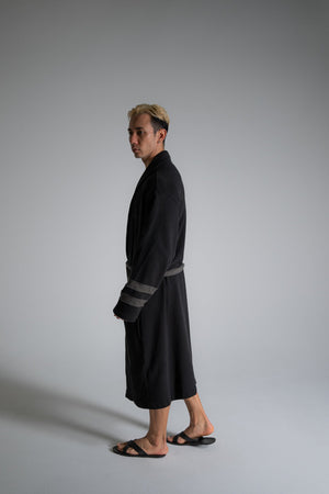CRONOS ROOM ORGANIC ROMING GOWN【BLACK】