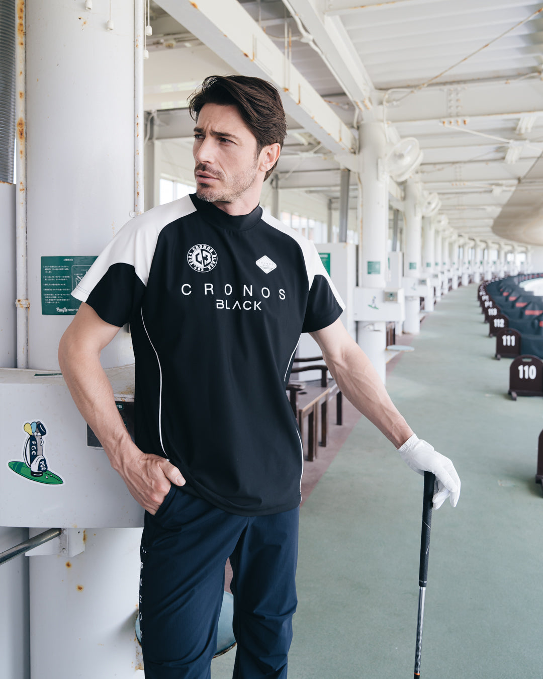 CRONOS BLACK CoolShield Mock Neck【BLACK】