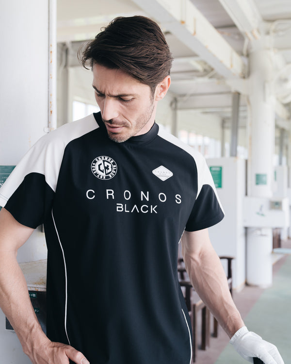 CRONOS BLACK CoolShield 立領衫 [黑色]