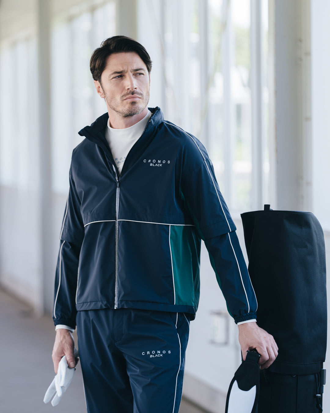 CRONOS STRETCH WINDBREAKER【BLACK】 – クロノス CRONOS