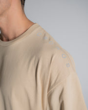 CRONOS CRNS BACK LOGO OVERSIZE T-SHIRTS【BLUEGRAY】