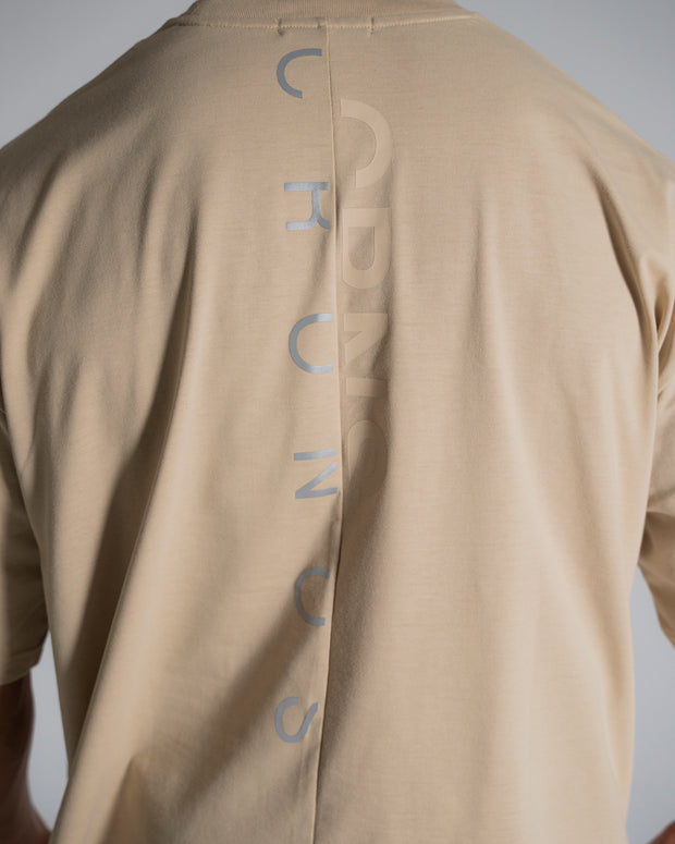 CRONOS CRNS BACK LOGO OVERSIZE T-SHIRTS【BLUEGRAY】
