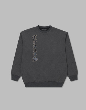 CRONOS Patchwork sweatshirt【M.C.GRAY】