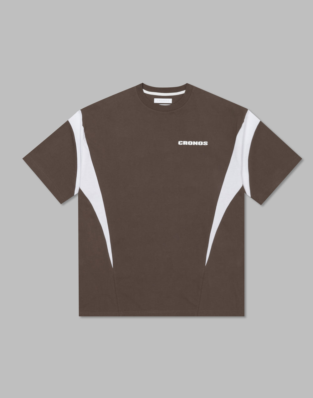 CRONOS Elliptical logoT-shirts【BROWN】