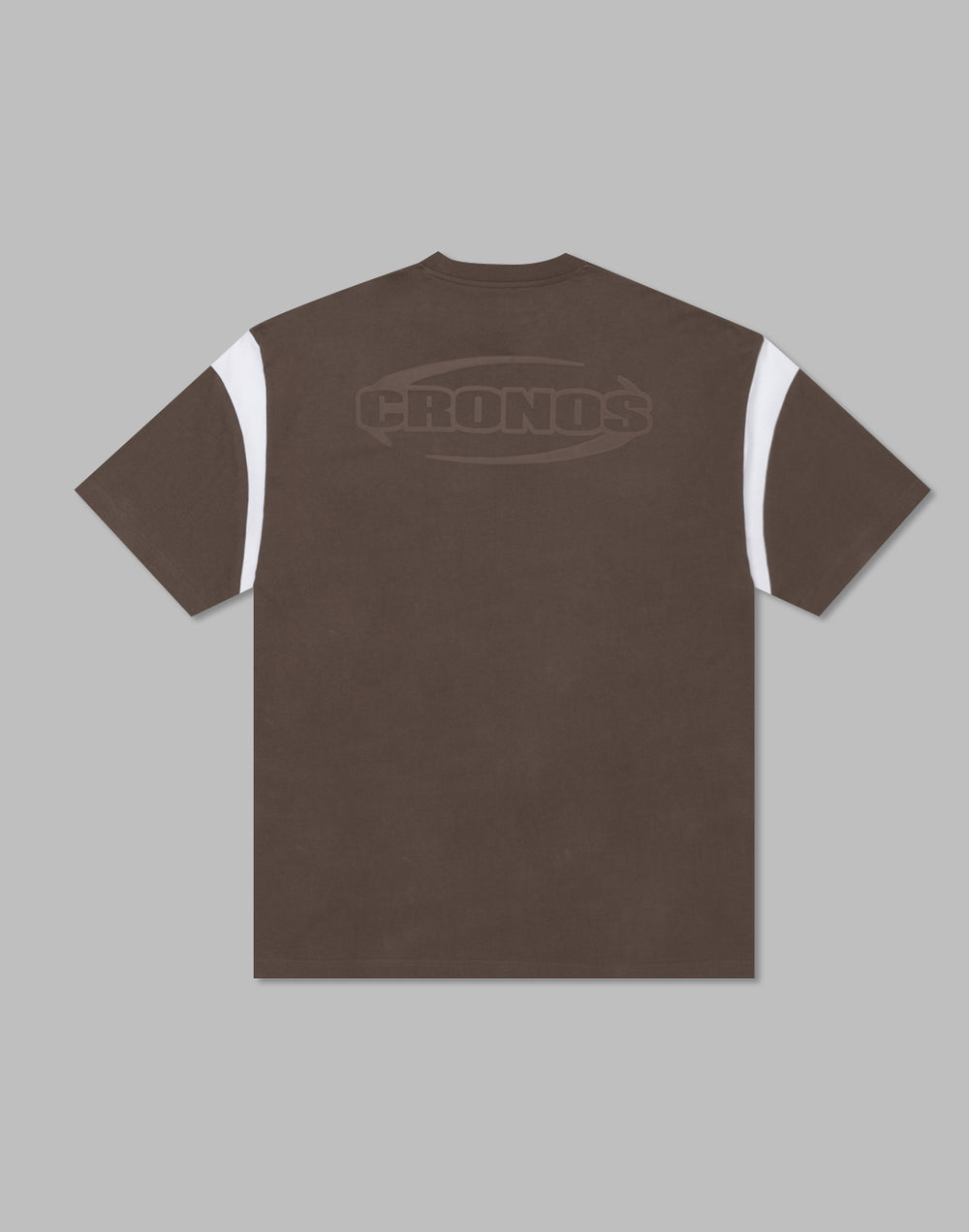 CRONOS Elliptical logoT-shirts【BROWN】