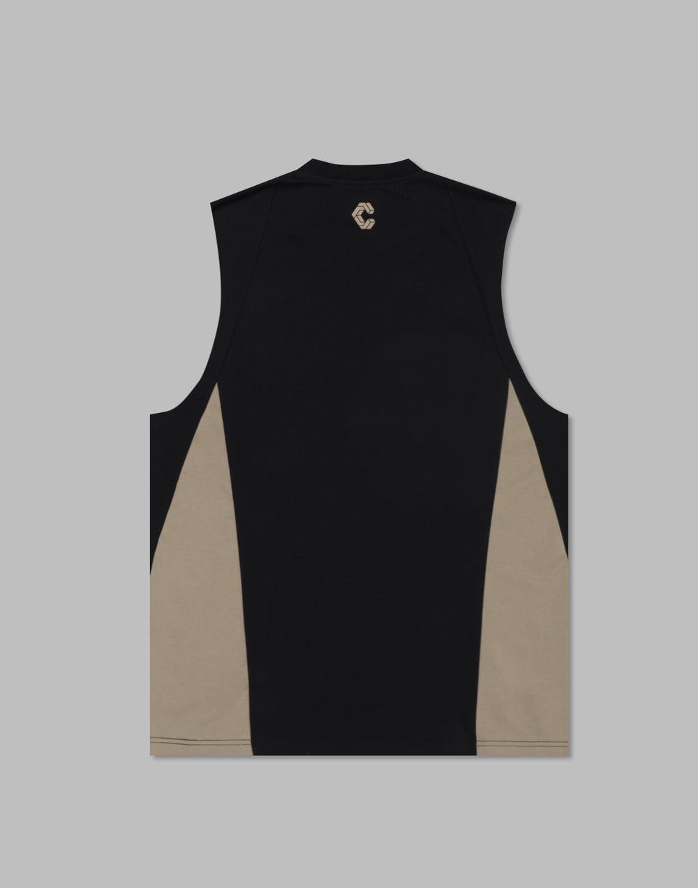 CRONOS Side Insert sleeveless【BLACK×GREIGE】