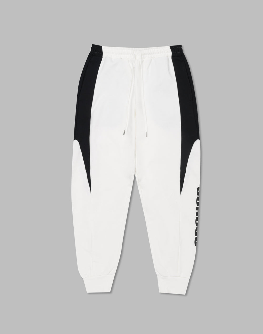 CRONOS French Terry long pants【WHITE×BLACK】