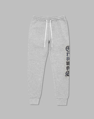 CRONOS Black　Letter  long pants【M.GRAY】