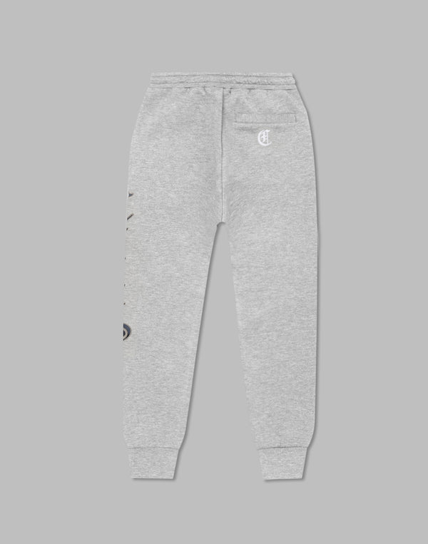 CRONOS Black　Letter  long pants【M.GRAY】