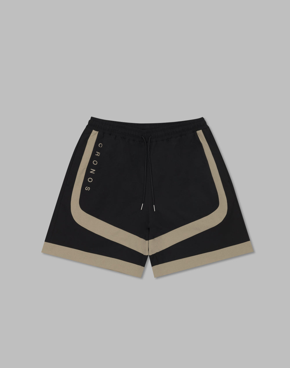 CRONOS Side Insert shorts【BLACK×GREIGE】