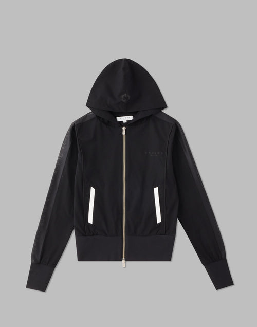 CRONOS BLACK SIDE LINE BRAKER HOODIE [BLACK]