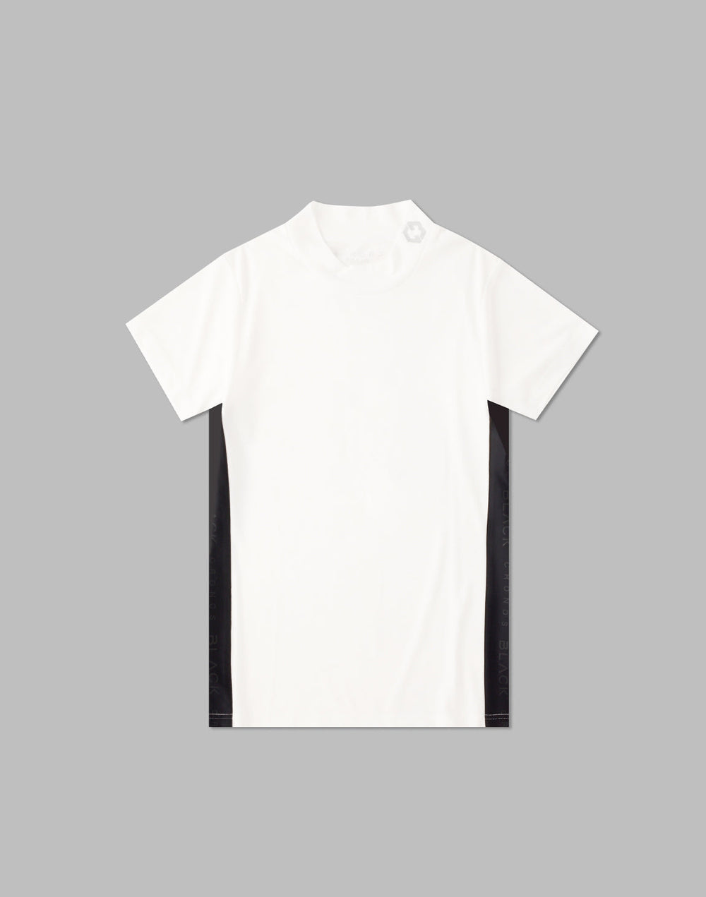 CRONOS BLACK SIDE LINE MOCKNECK [WHITE]