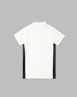 CRONOS BLACK SIDE LINE MOCKNECK [WHITE]