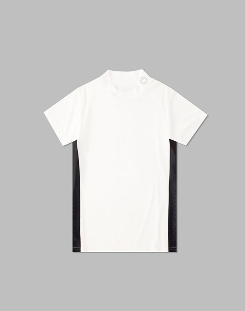 CRONOS BLACK SIDE LINE MOCKNECK [WHITE]