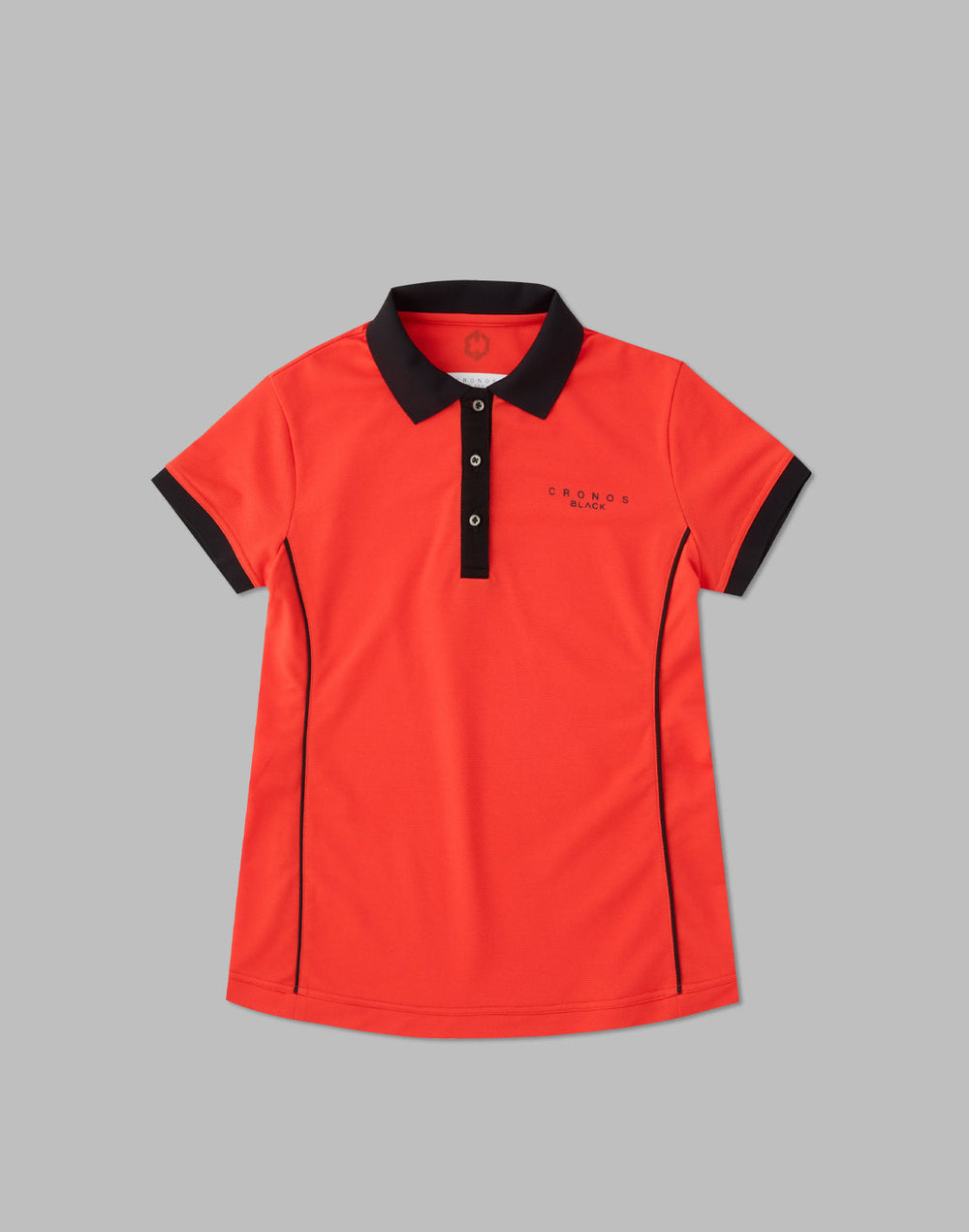 克羅諾斯黑線POLO 衫 [橘色]
