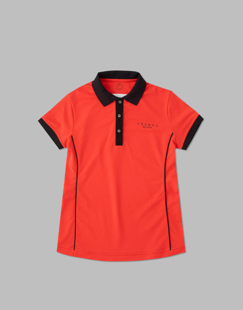 克羅諾斯黑線POLO 衫 [橘色]