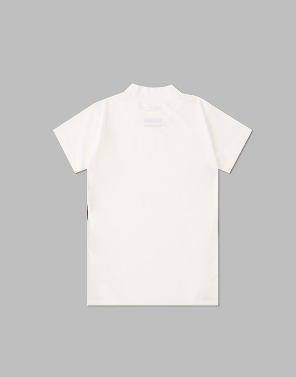 CRONOS BLACK SIDE LINE MOCKNECK [WHITE]