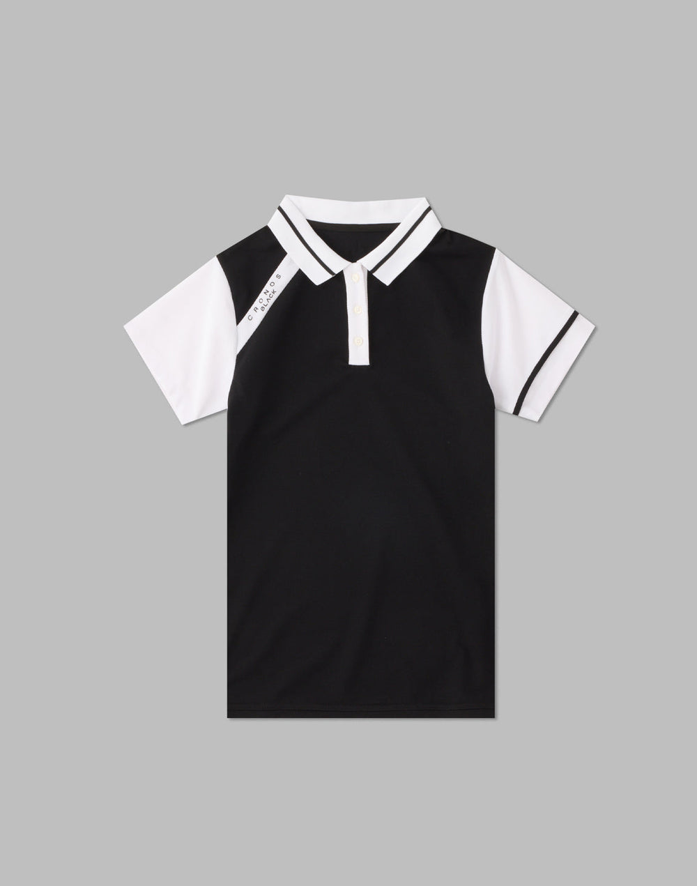 CRONOS BLACK POLO SHIRTS [BLACK]