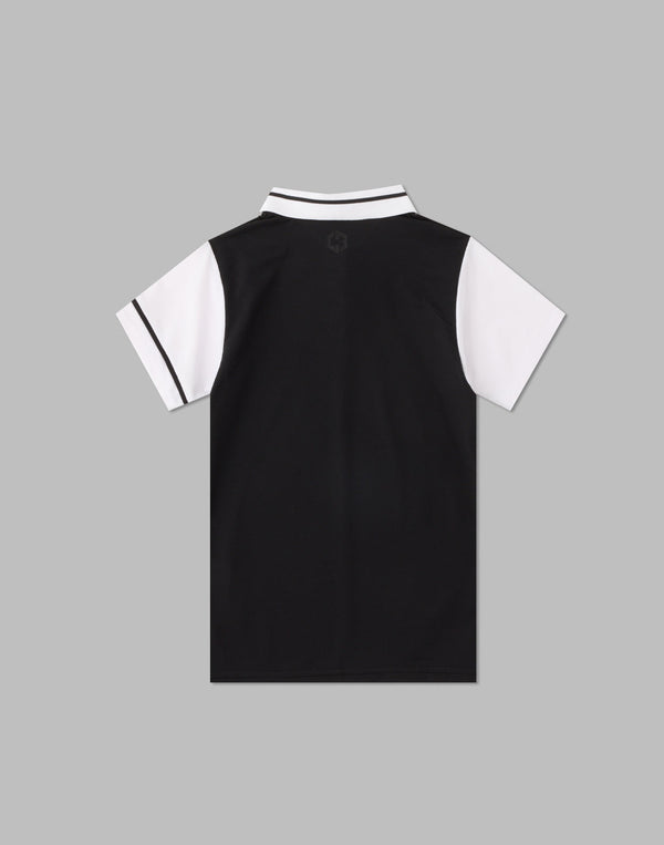 CRONOS BLACK POLO SHIRTS [BLACK]