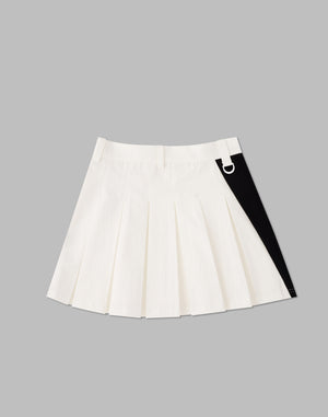 CRONOS BLACK SIDE LINE SKIRT [WHITE]