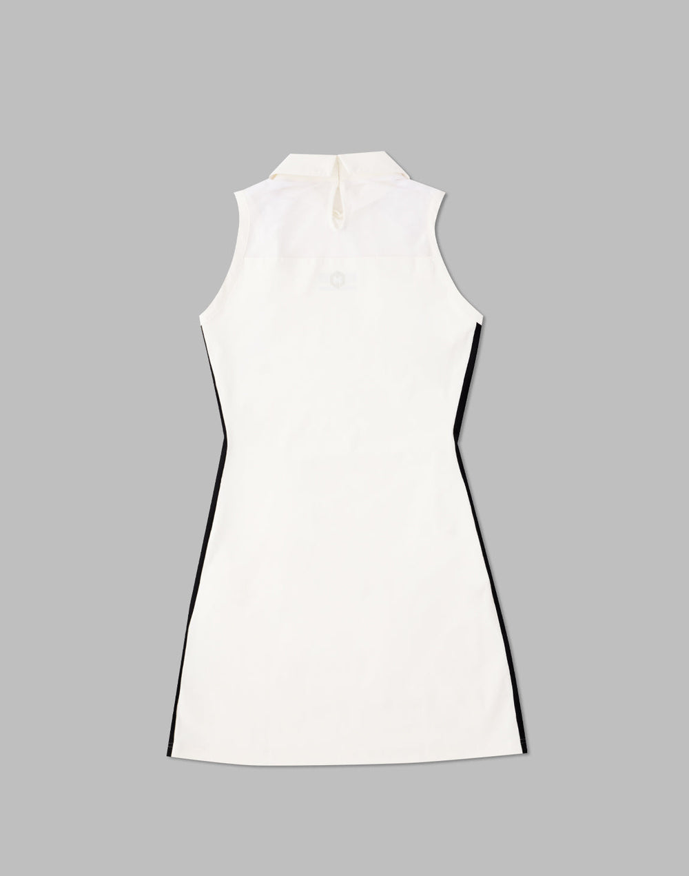 CRONOS BLACK SIDE LINE MESH DRESS [WHITE]