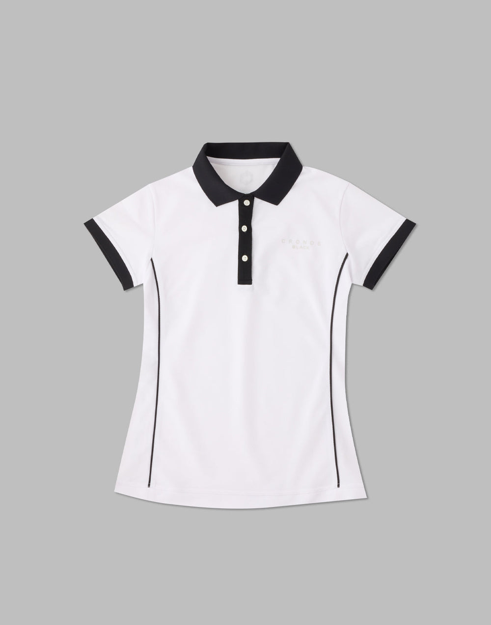 CRONOS 黑線 POLO 衫 [白色]