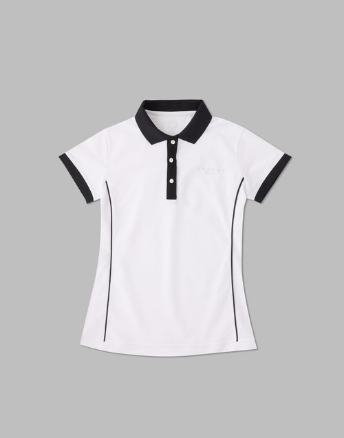 CRONOS 黑線 POLO 衫 [白色]