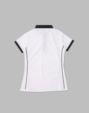CRONOS 黑線 POLO 衫 [白色]