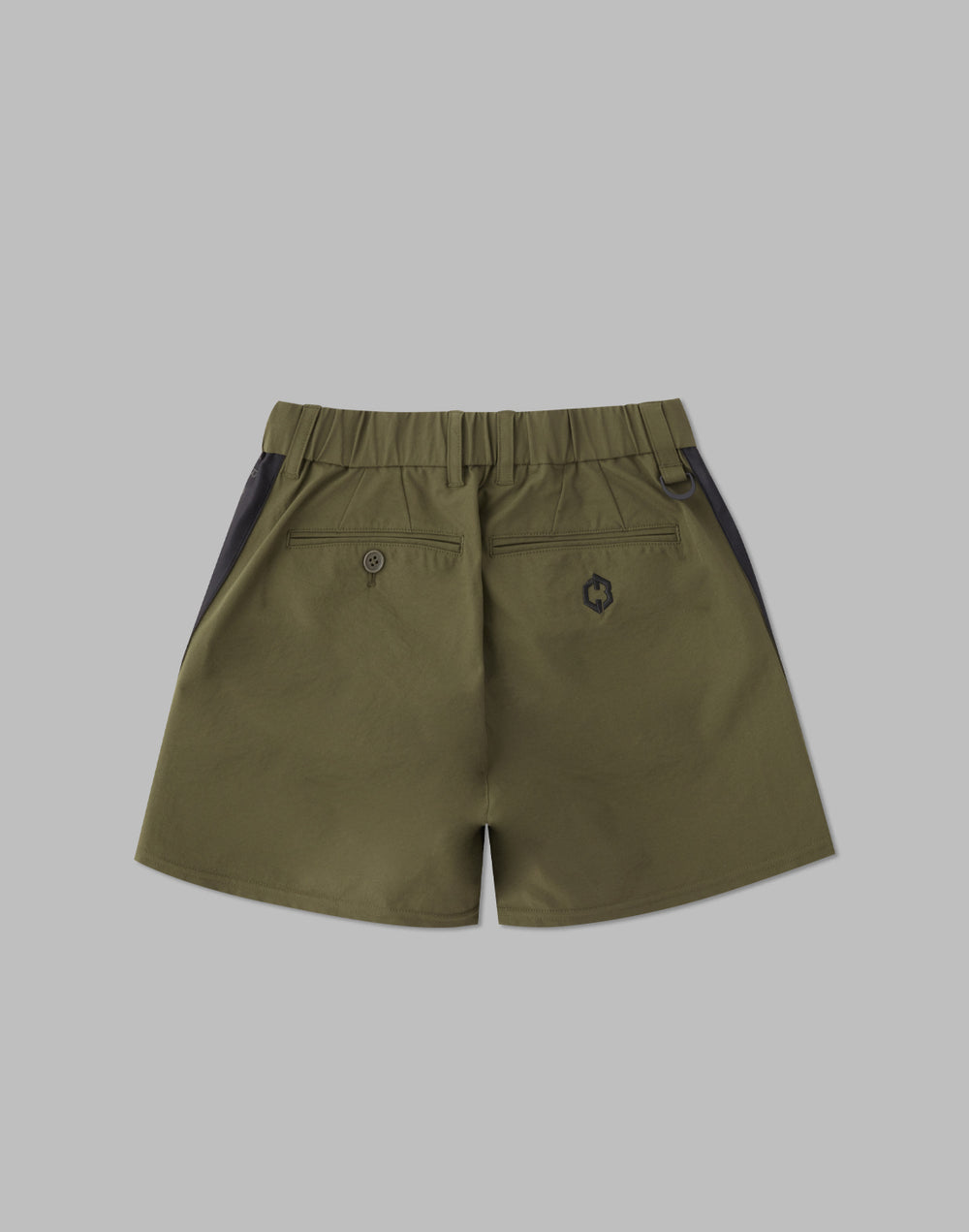 CRONOS BLACK SIDE LINE SHORTS [KHAKI]