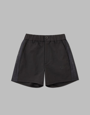 CRONOS BLACK SIDE LINE SHORTS [BLACK]