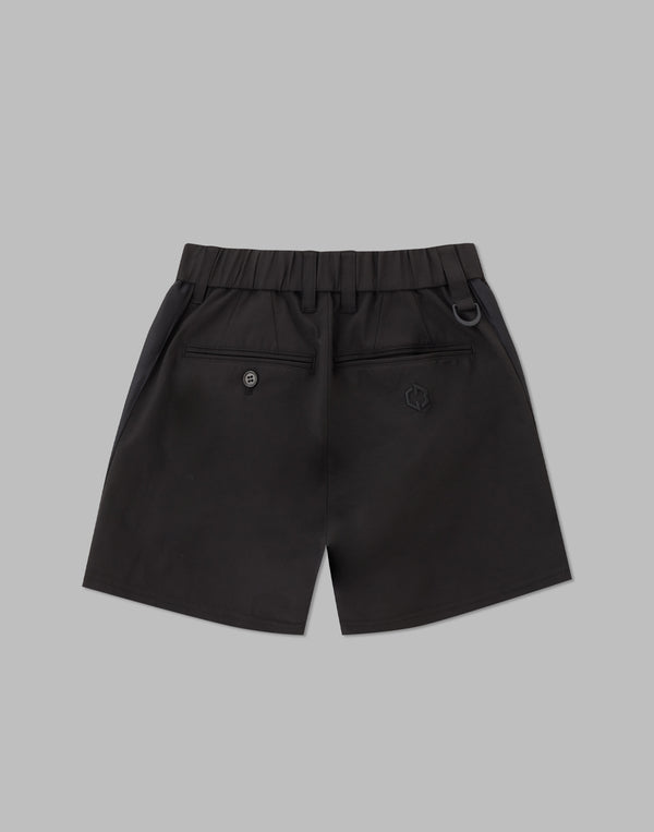 CRONOS BLACK SIDE LINE SHORTS [BLACK]