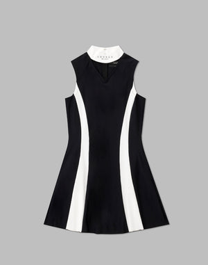 CRONOS BLACK LINE DRESS [BLACK]