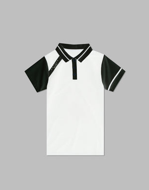CRONOS 黑色POLO 衫 [白色]