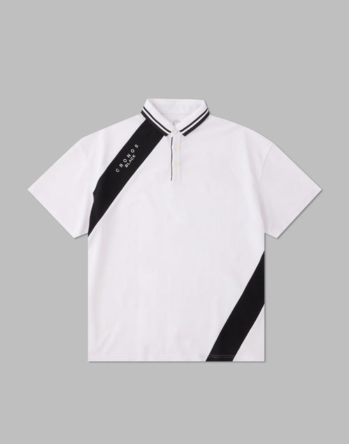 CRONOS BLACK LINE POLO [WHITE]