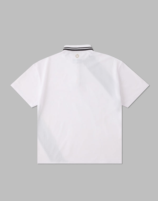 CRONOS BLACK LINE POLO [WHITE]