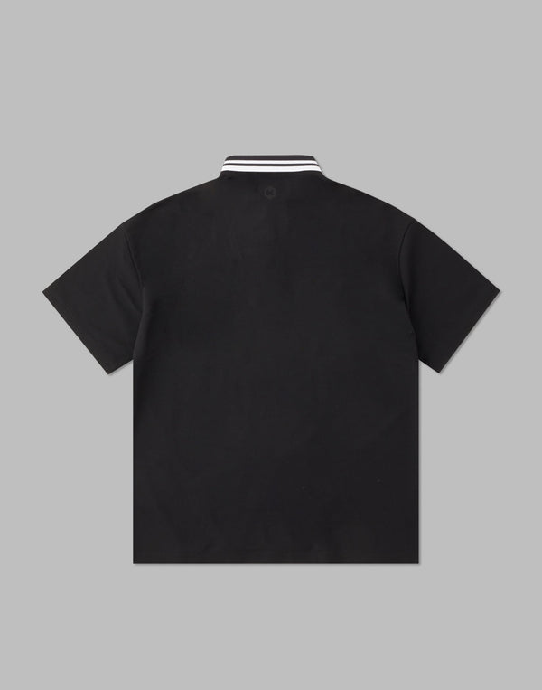 CRONOS BLACK LINE POLO [BLACK]