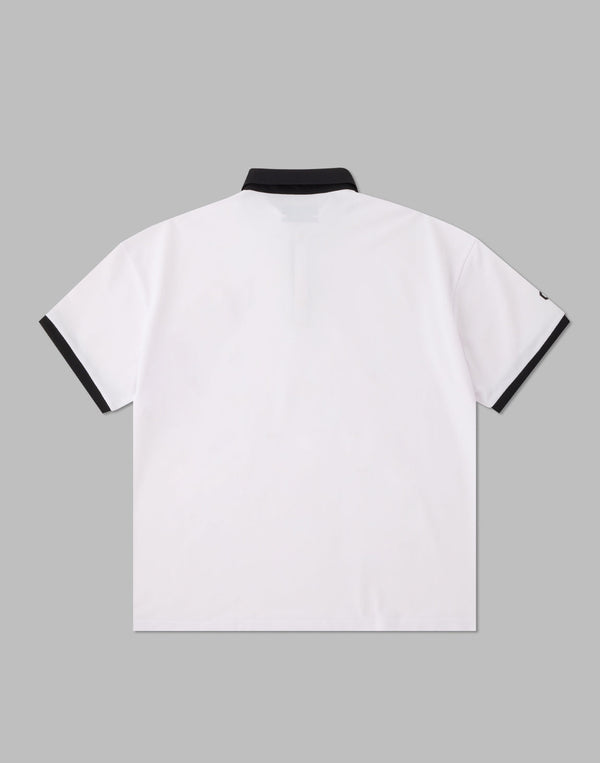 CRONOS 黑色 POLO 衫【白色】