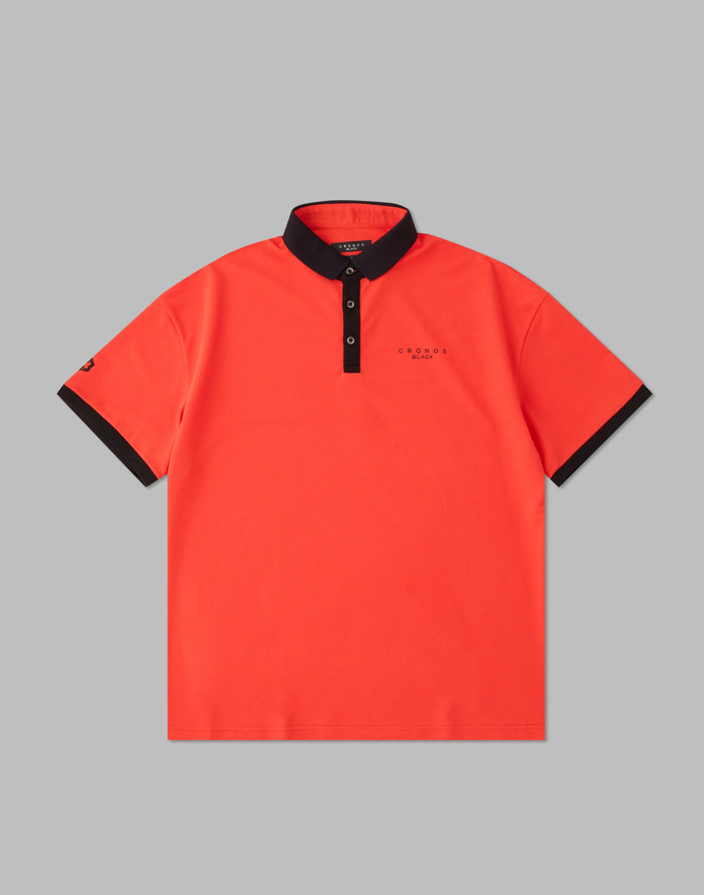 克羅諾斯黑色 POLO 衫 [橘色]