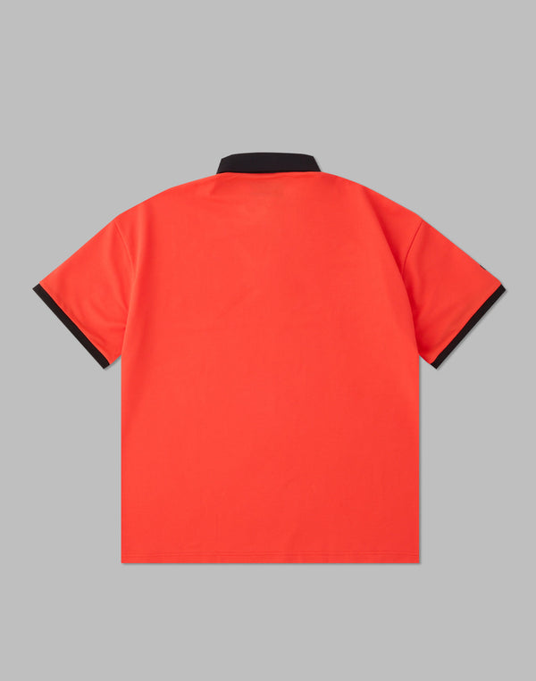 克羅諾斯黑色 POLO 衫 [橘色]