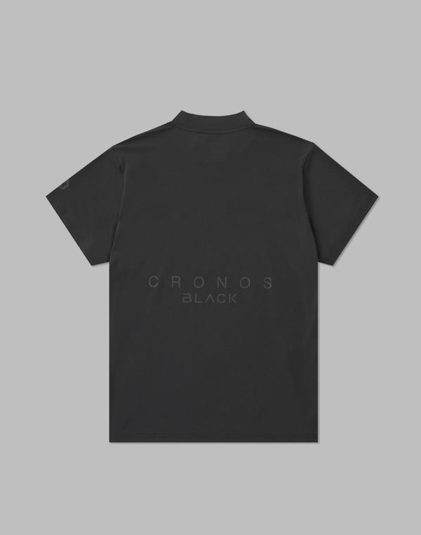 CRONOS 黑領 LOGO 高領衫 [黑色]