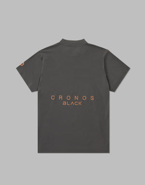 CRONOS 黑領 LOGO 高領衫 [灰色]
