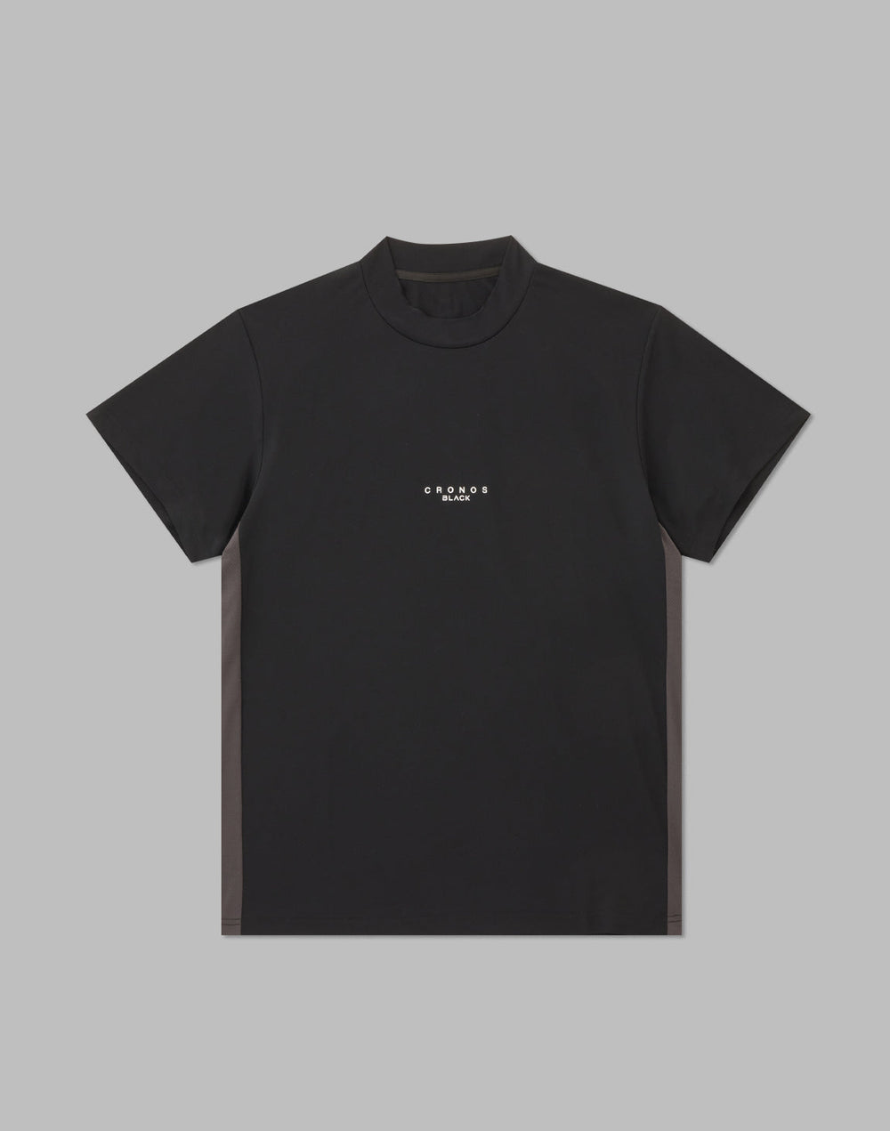 CRONOS BLACK LOGO MOCKNECK [BLACK]