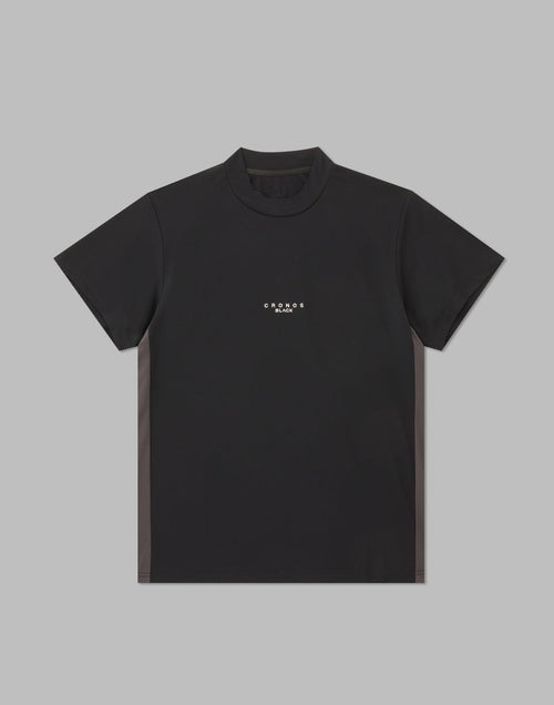 CRONOS BLACK LOGO MOCKNECK【BLACK】
