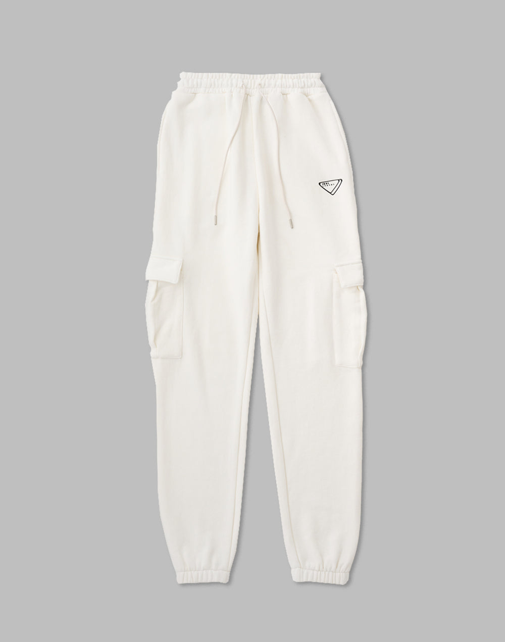 CRONOS×IRAL SWEAT CARGO PANTS【WHITE】【UNISEX ITEM】