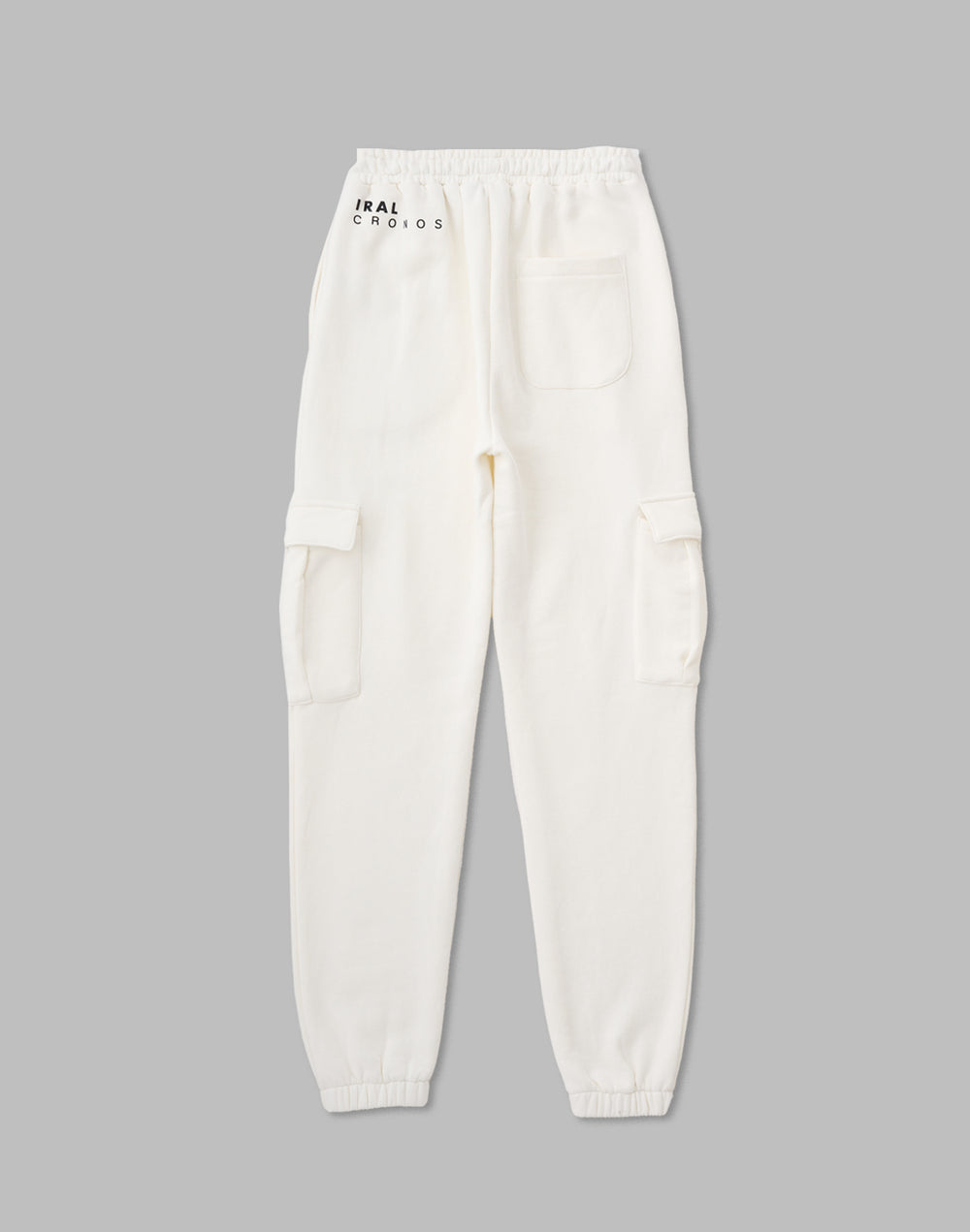 CRONOS×IRAL SWEAT CARGO PANTS【WHITE】【UNISEX ITEM】
