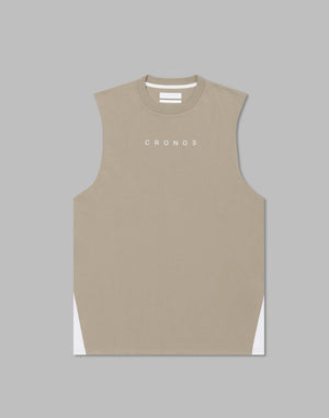 CRONOS Side Insert sleeveless	【GREIGE】