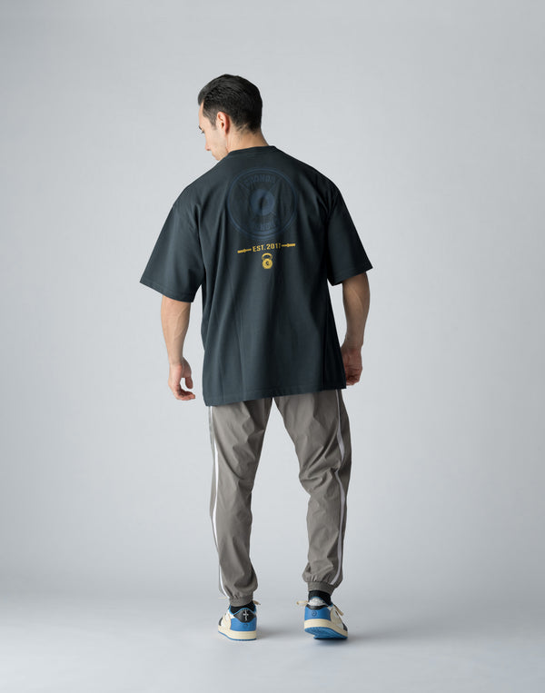 CRONOS DUMBBELL MOTIF PRINT T-SHIRT【S.NAVY】