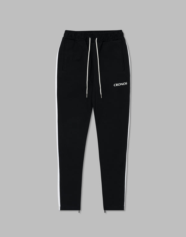 CRONOS WOMEN 2LINE STRETCH PANTS【BLACK】
